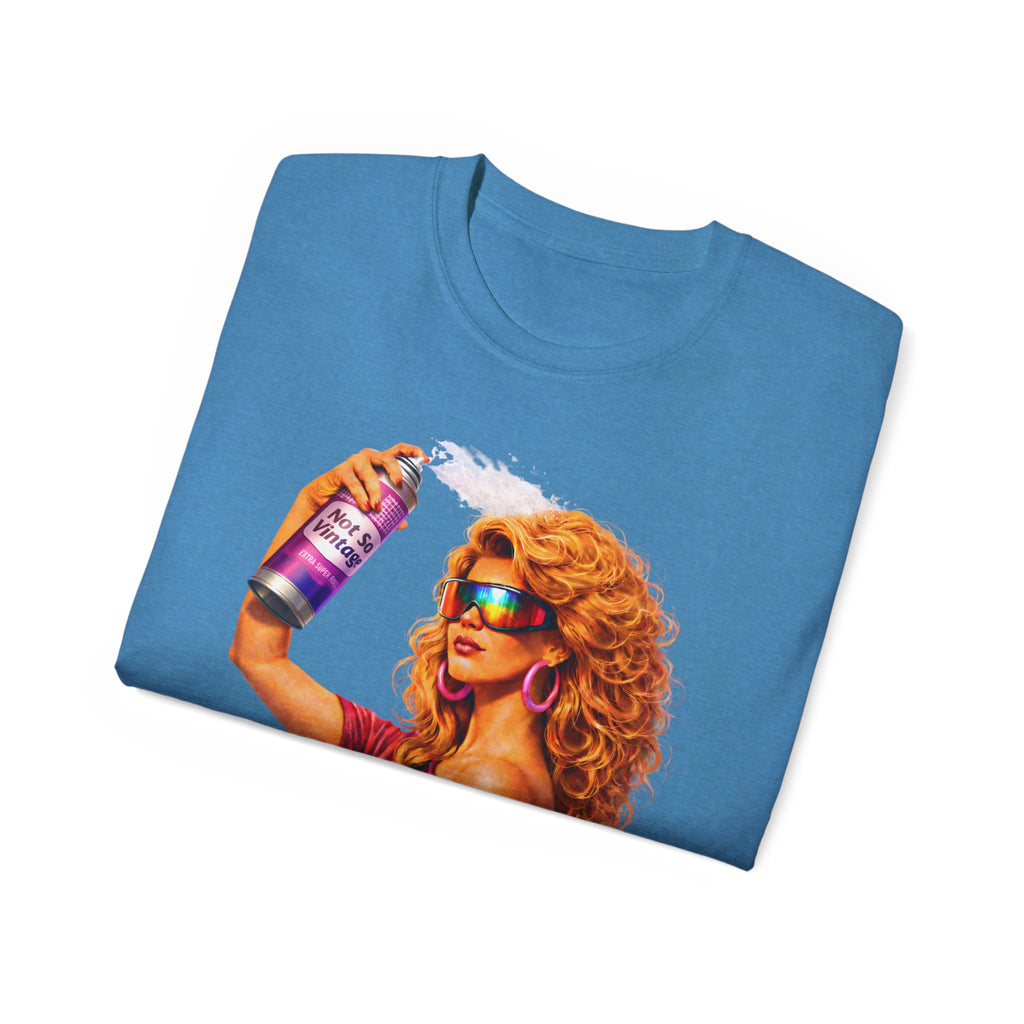 Retro 80s hair Spray Girl "Ozone?" Graphic Tee
