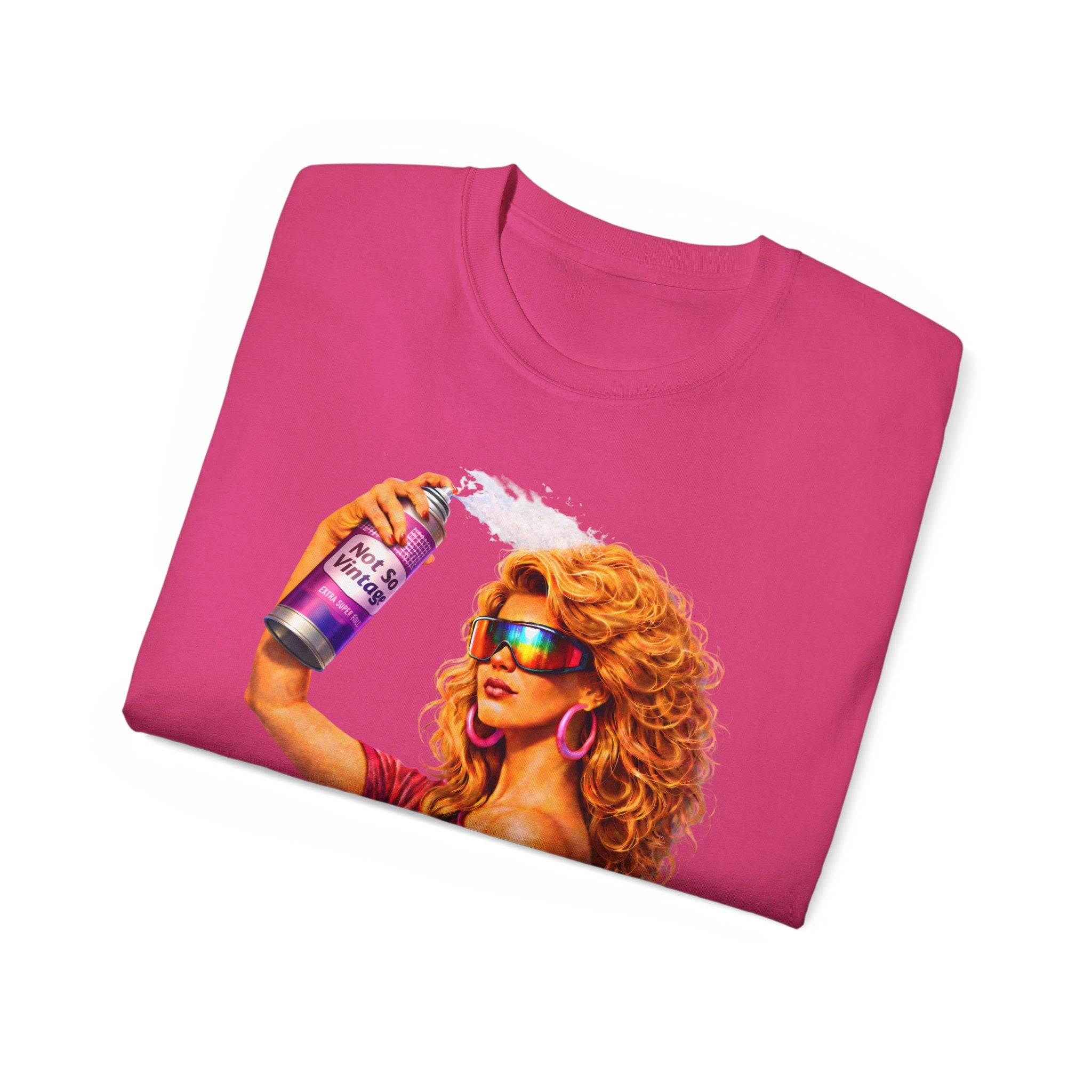 Retro 80s hair Spray Girl "Ozone?" Graphic Tee