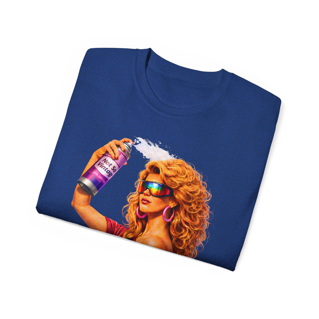 Retro 80s hair Spray Girl "Ozone?" Graphic Tee