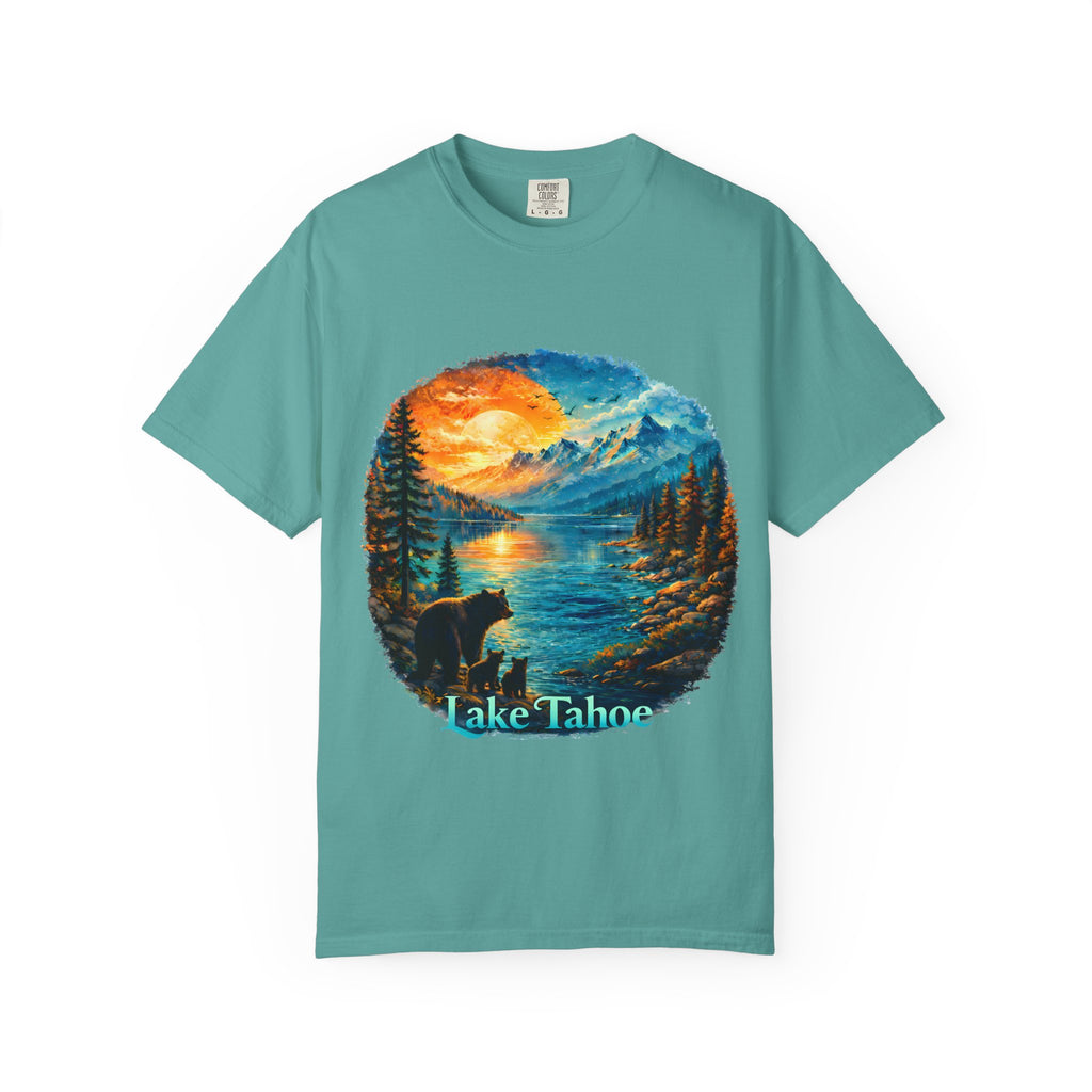 Lake Tahoe Sunset Bear T-Shirt