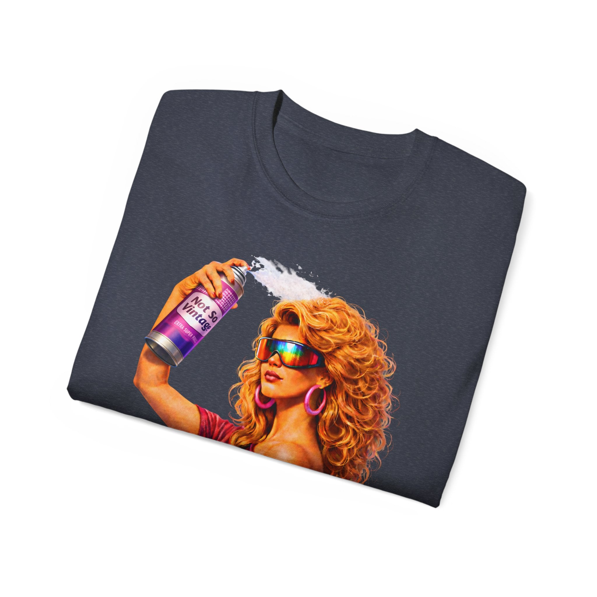 Retro 80s hair Spray Girl "Ozone?" Graphic Tee