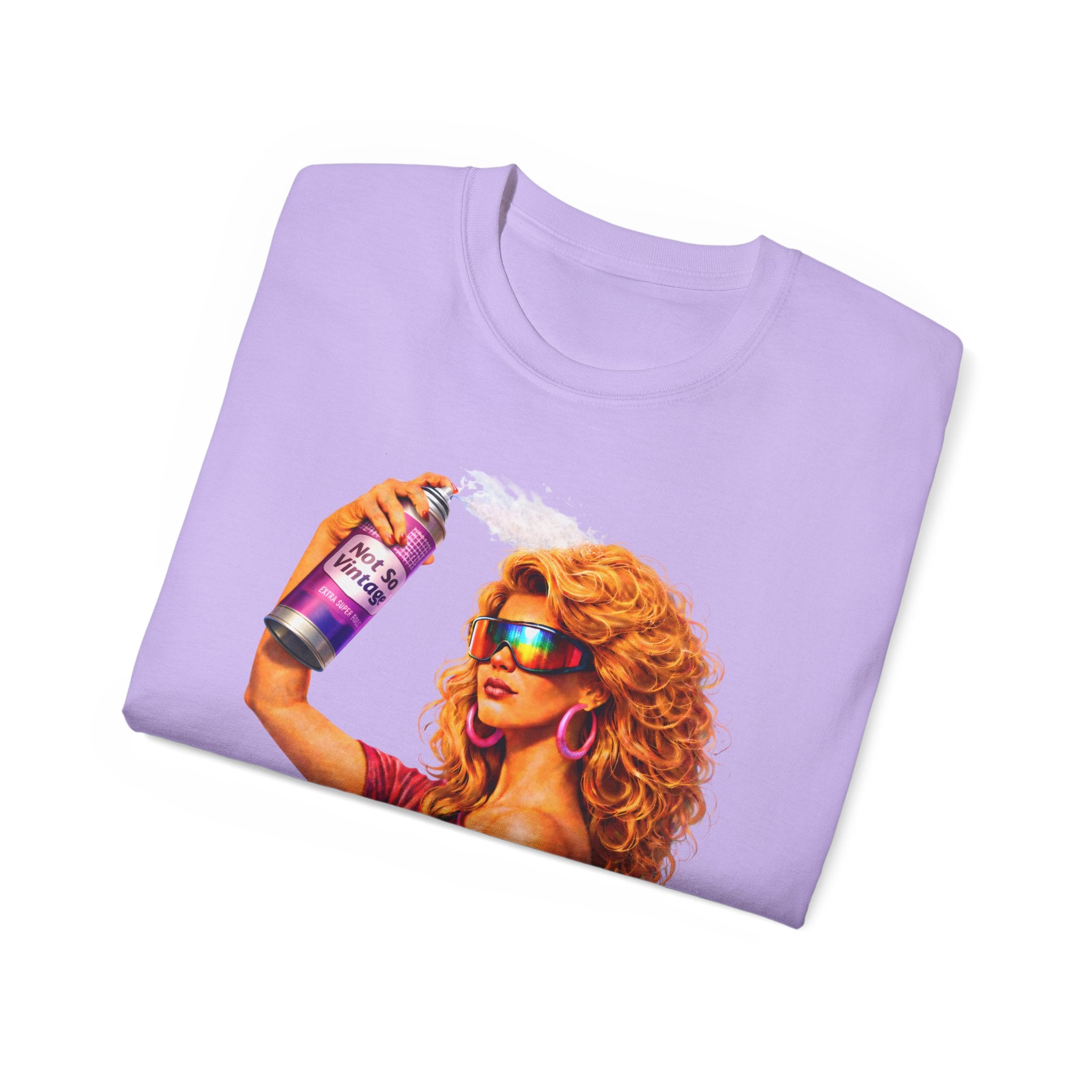 Retro 80s hair Spray Girl "Ozone?" Graphic Tee