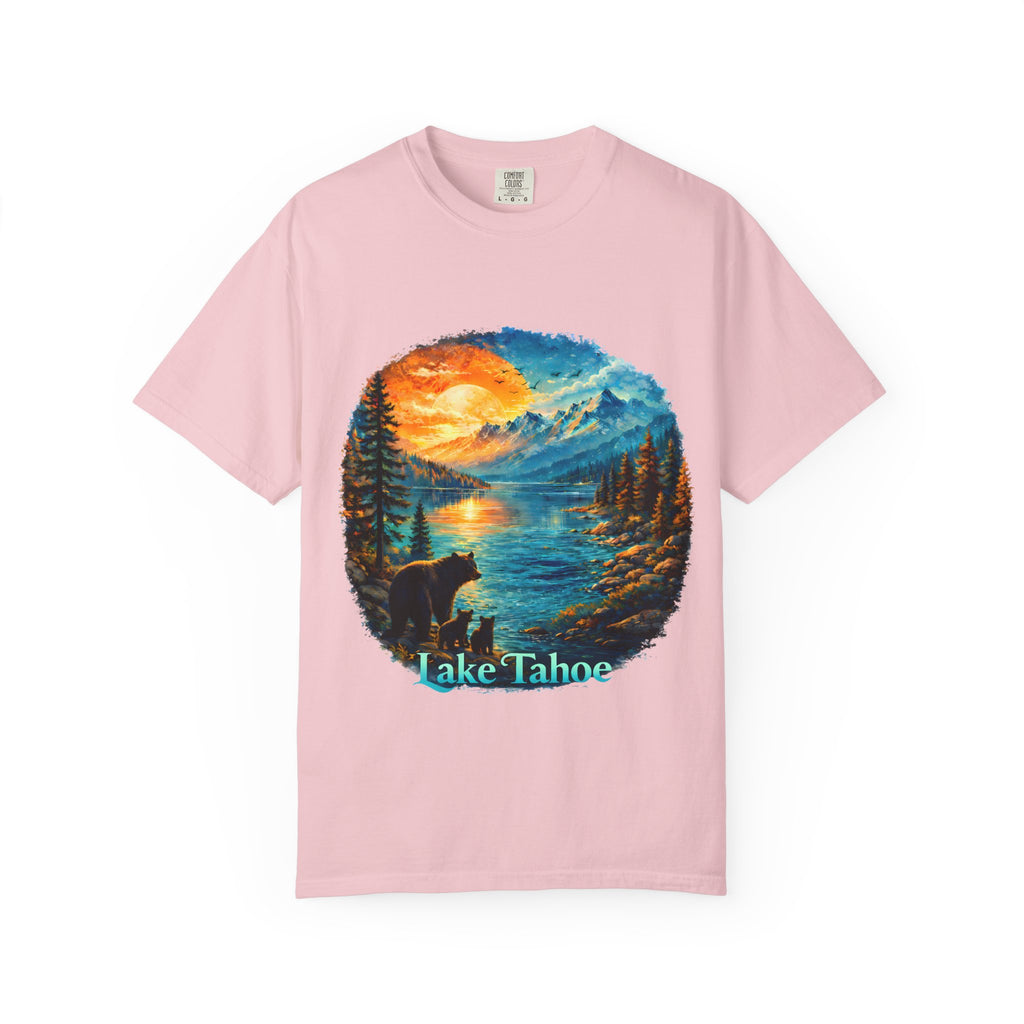 Lake Tahoe Sunset Bear T-Shirt
