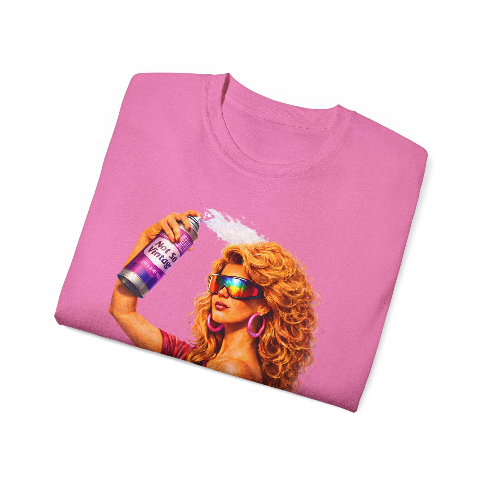 Retro 80s hair Spray Girl "Ozone?" Graphic Tee