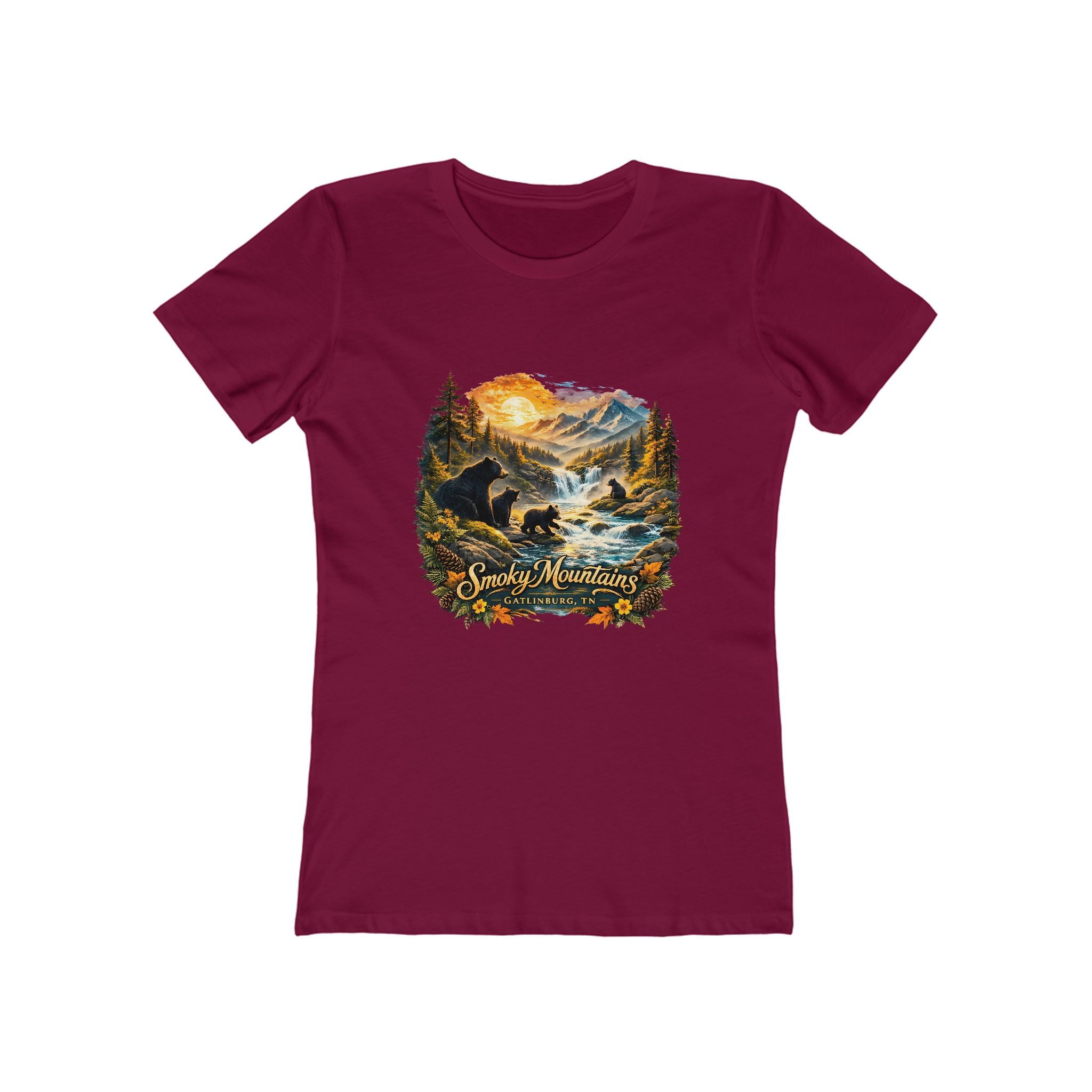 Smoky Mountains Scenic — Women's Boyfriend Tee