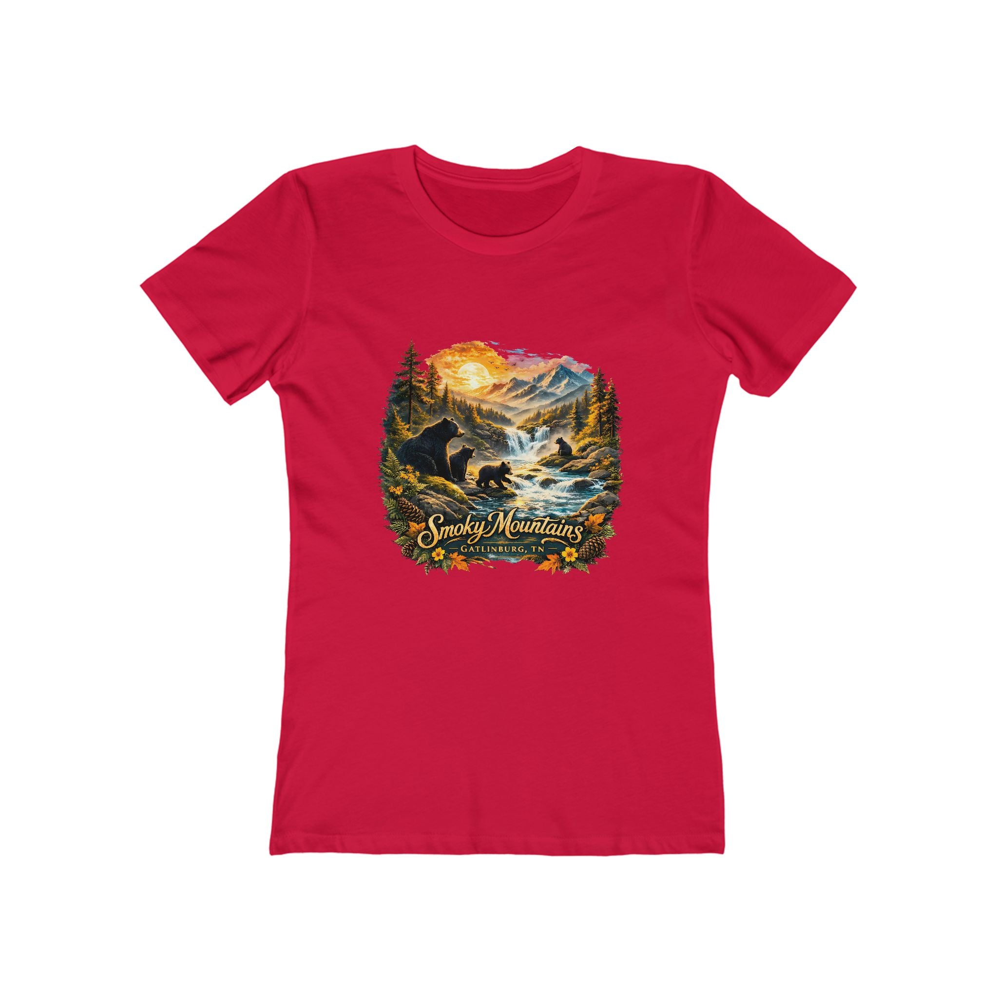 Smoky Mountains Scenic — Women's Boyfriend Tee
