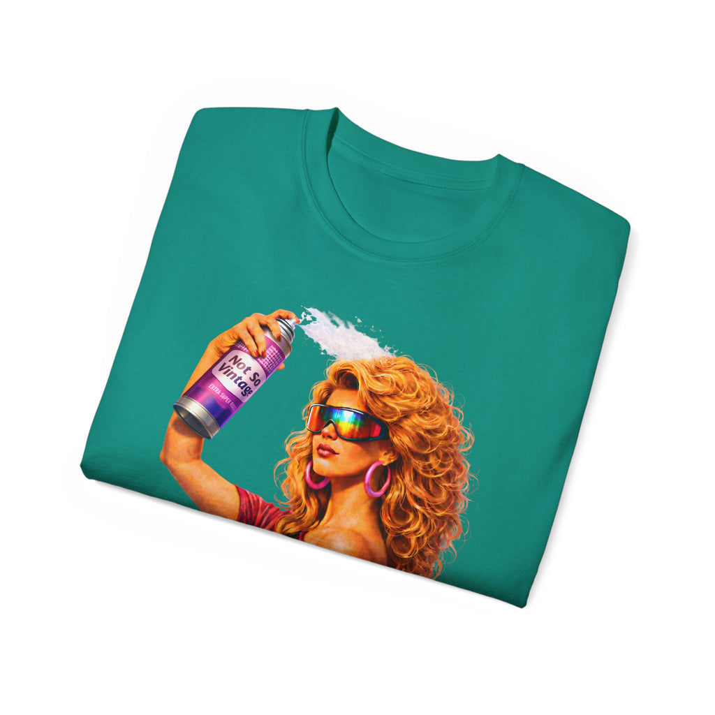 Retro 80s hair Spray Girl "Ozone?" Graphic Tee
