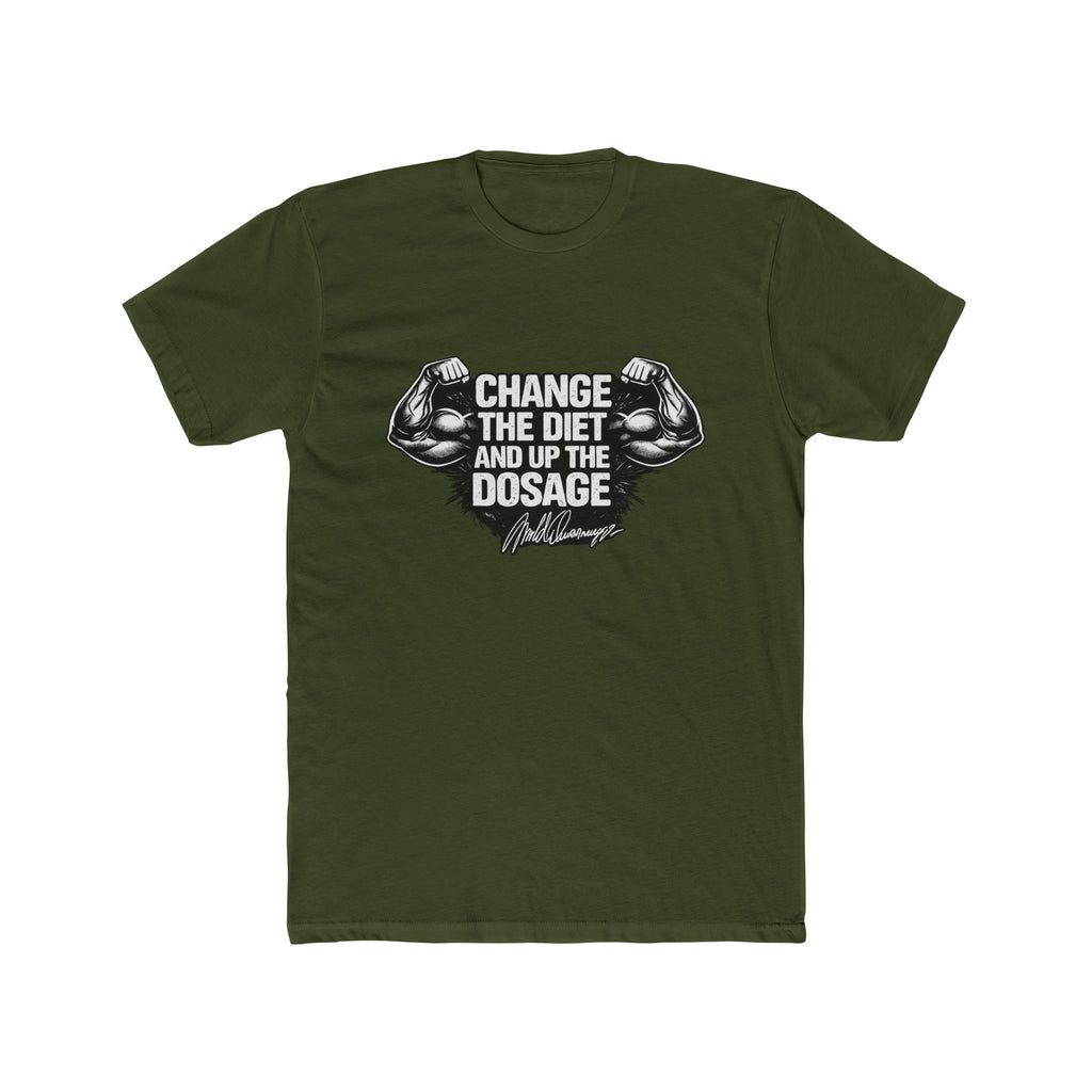 Arnold "Change the Diet and Up the Dosage" Motivational Gym Tee