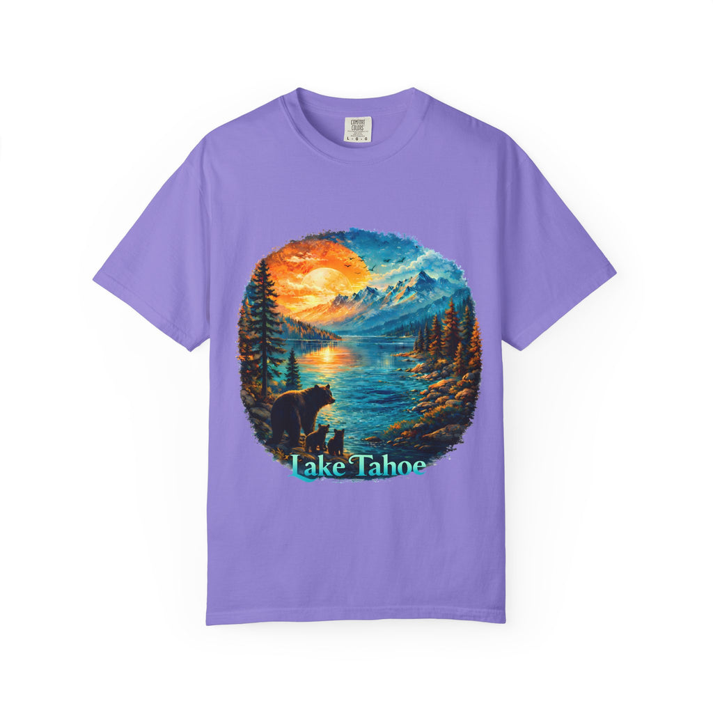 Lake Tahoe Sunset Bear T-Shirt