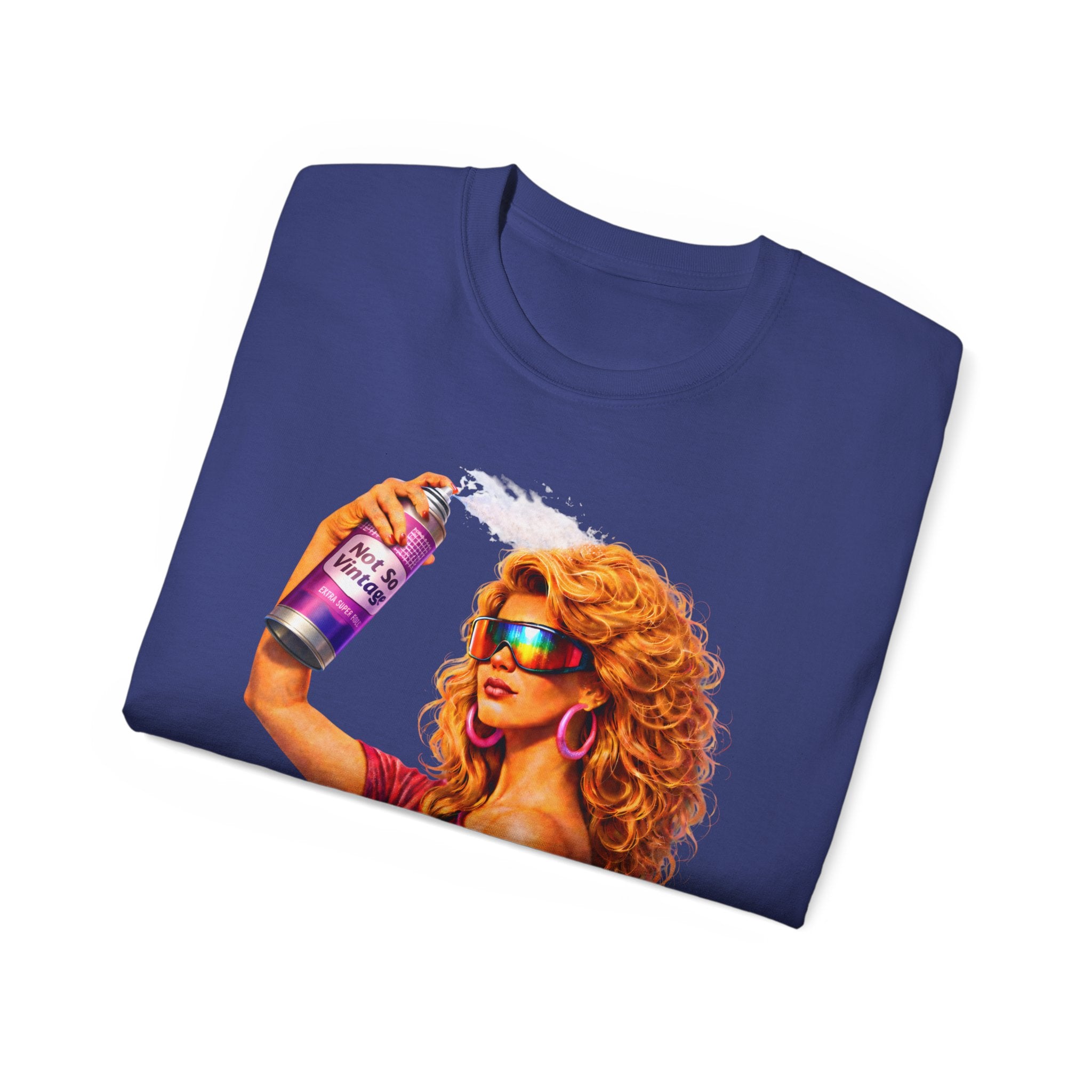Retro 80s hair Spray Girl "Ozone?" Graphic Tee