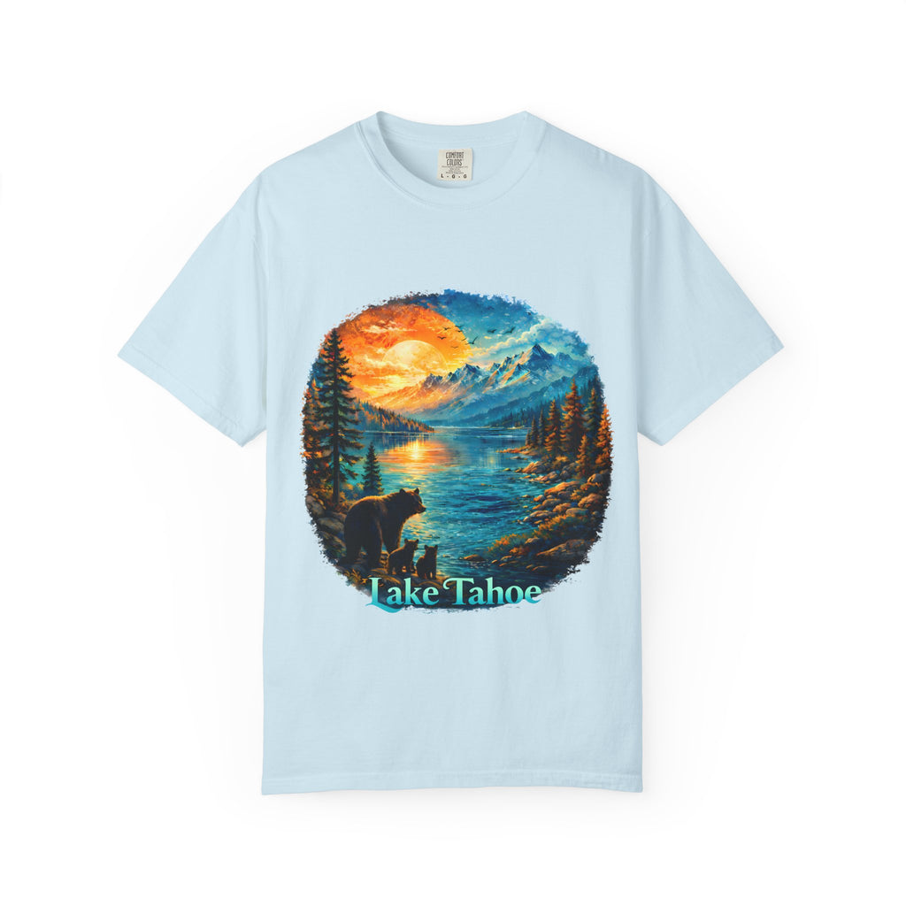 Lake Tahoe Sunset Bear T-Shirt