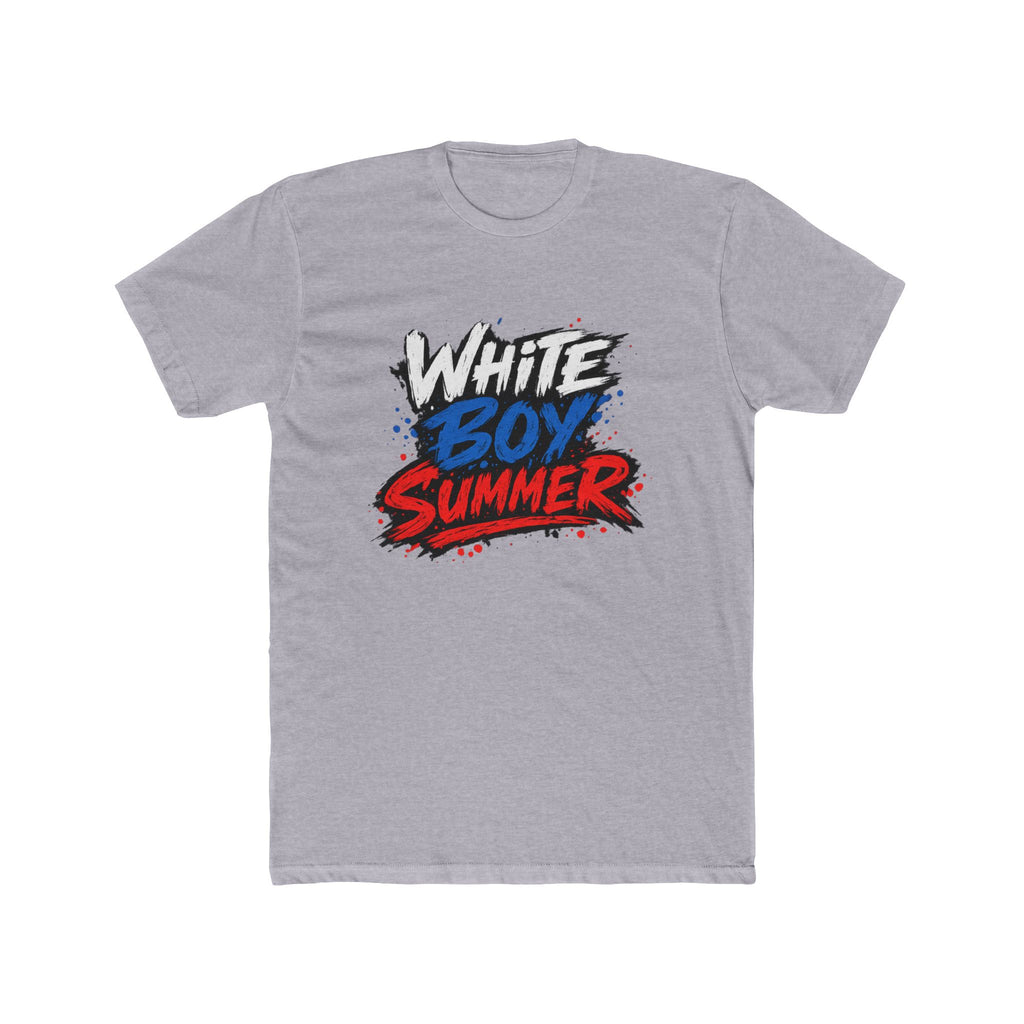 White Boy Summer T-Shirt — Retro Red White Blue Graphic Tee