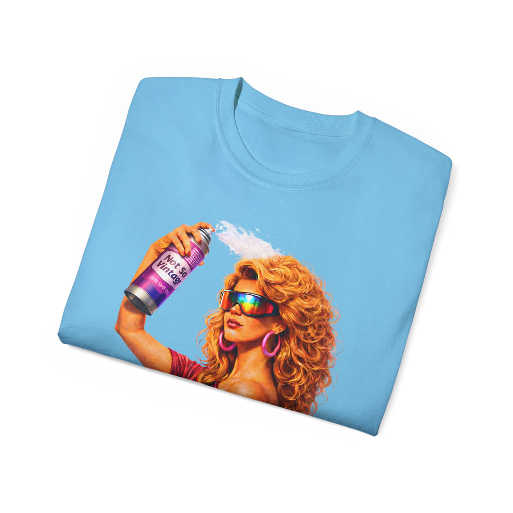 Retro 80s hair Spray Girl "Ozone?" Graphic Tee