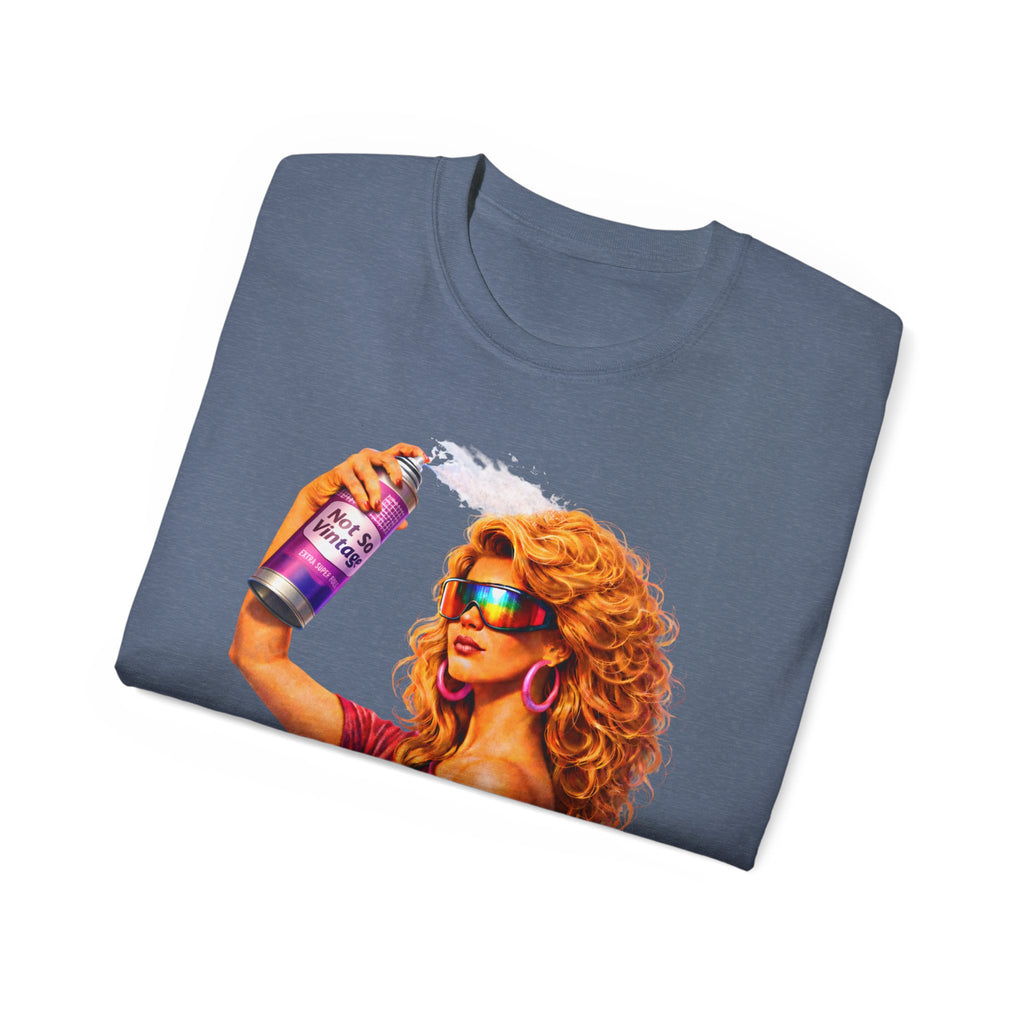 Retro 80s hair Spray Girl "Ozone?" Graphic Tee