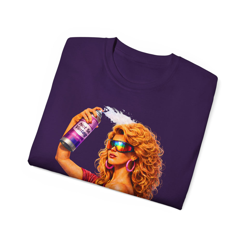 Retro 80s hair Spray Girl "Ozone?" Graphic Tee
