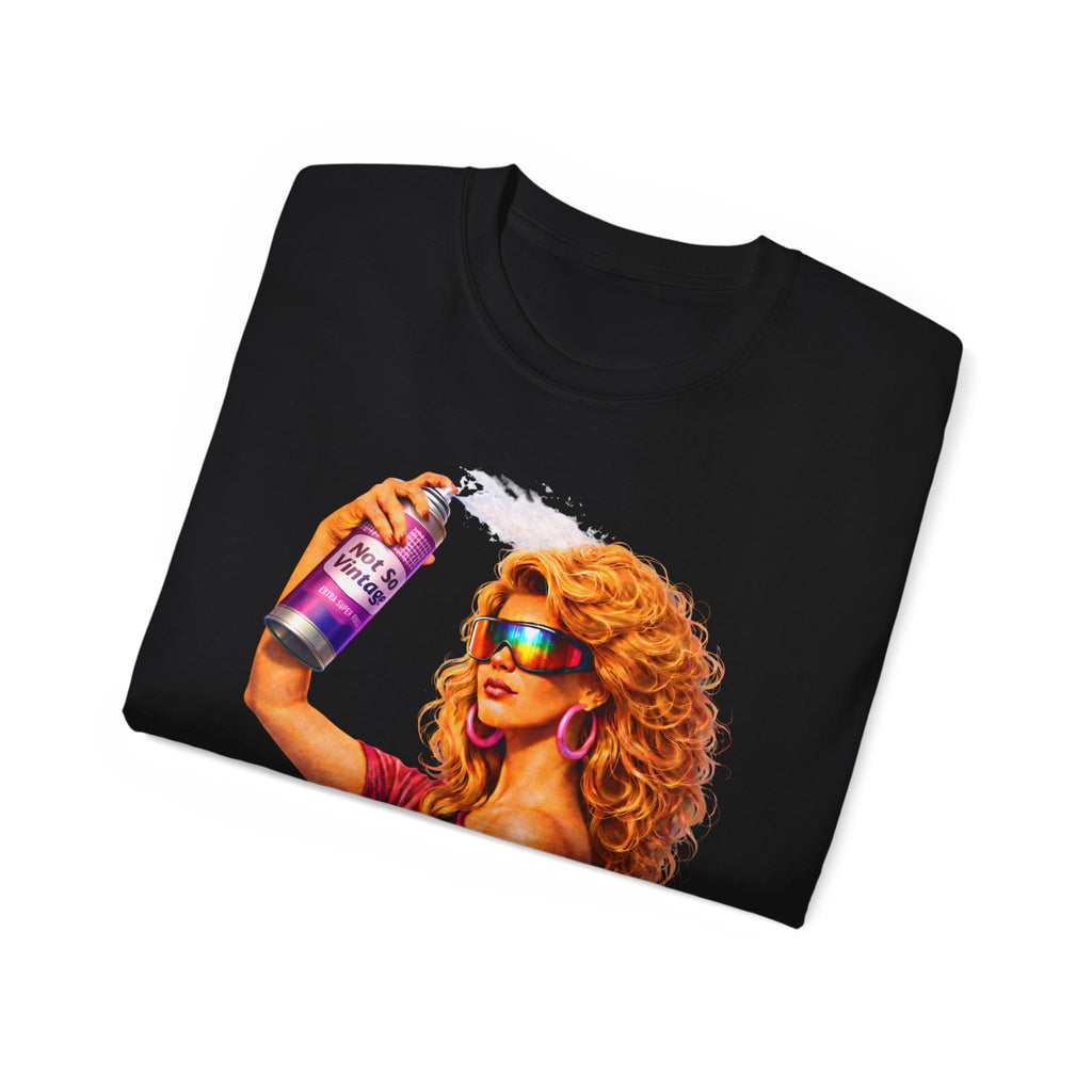 Retro 80s hair Spray Girl "Ozone?" Graphic Tee