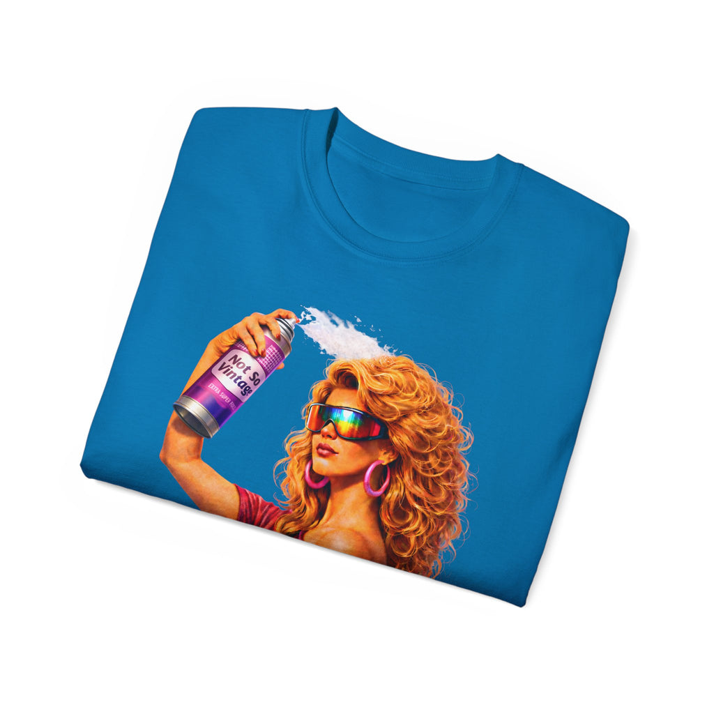 Retro 80s hair Spray Girl "Ozone?" Graphic Tee