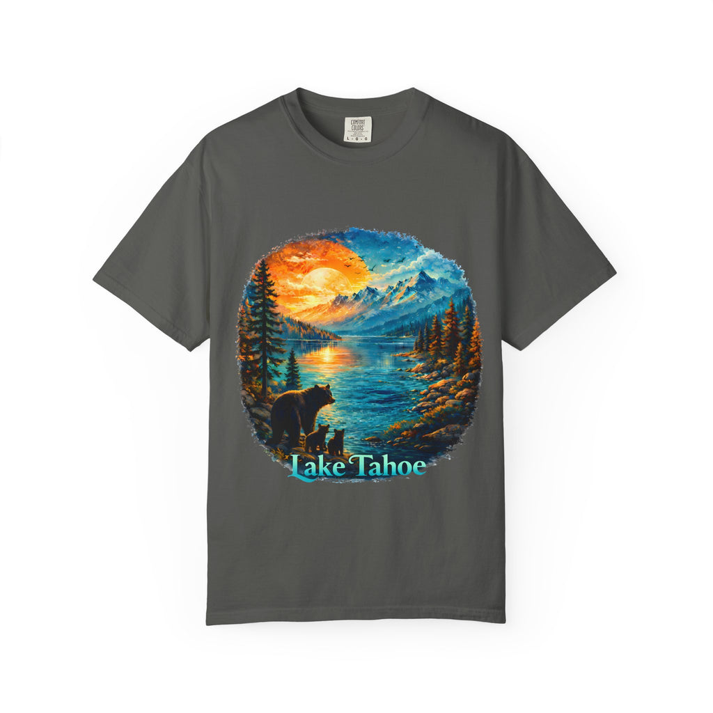 Lake Tahoe Sunset Bear T-Shirt